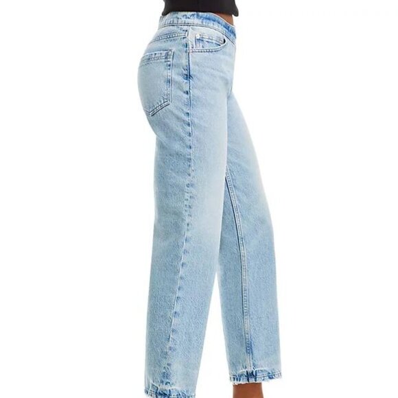 FRAME Le Jane High-Rise Angled-Waist Ankle Jeans – Rhode – Size 26 – NWT - Picture 3 of 5